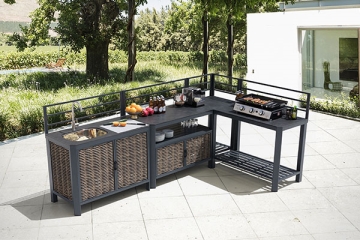 Hallie 4-Piece Outdoor Kitchen Set