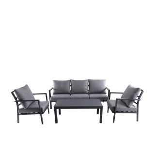 Nuu Garden Flores 4-piece Aluminum Lounge Set 