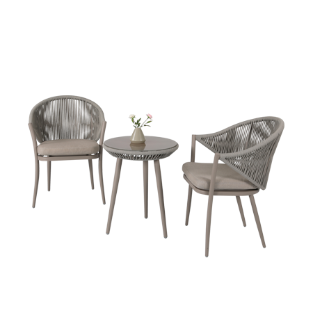 Nuu Garden Delphi 3-piece Strap Bistro Set