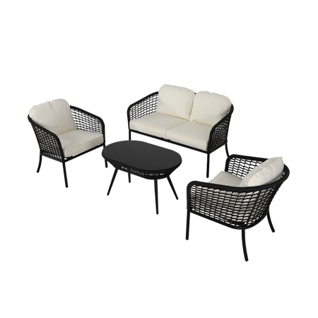 Nuu Garden Dylan 4-piece Strap Bistro Set