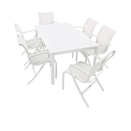 Nuu Garden Paria 7-piece Textilene Dining Set