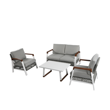 Nuu Garden Ionia 4-piece Aluminum Sofa Set