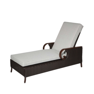 Nuu Garden Brooks Wicker Sun Lounger