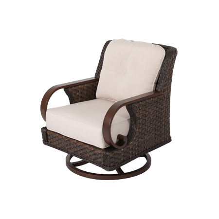 Nuu Garden Brooks Aluminum Swivel Single Sofa