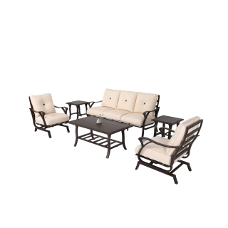 Nuu Garden Pikes 6-piece Aluminum Sofa Set 