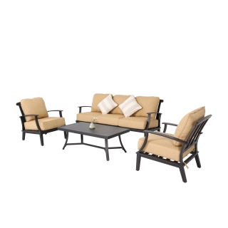 Nuu Garden Marcy 4-piece Aluminum Sofa Set