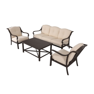 Nuu Garden Denali 4-piece aluminum sofa set