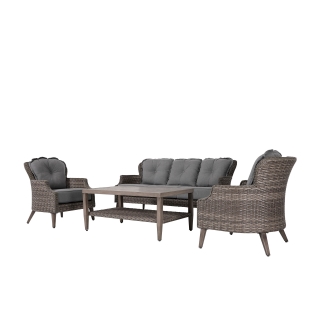 Nuu Garden Tenaya 4 piece Wicker Sofa Set