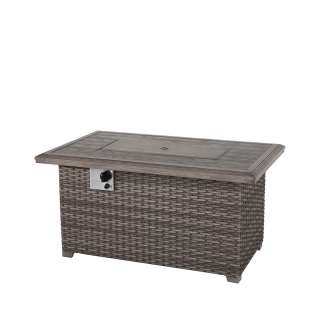 Nuu Garden Tenaya Wicker Fire Pit Table