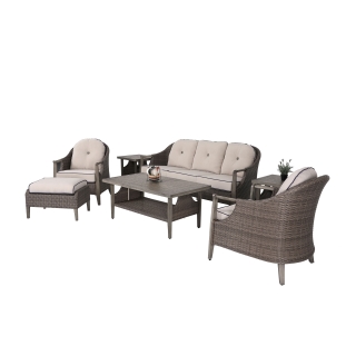 Nuu Garden Baker 7-piece Wicker Sofa Set