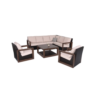 Nuu Garden Delano 7-piece Sectional Sofa Set 