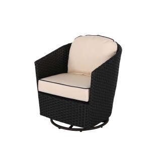 Nuu Garden Wheeler Rattan Swivel Chair 