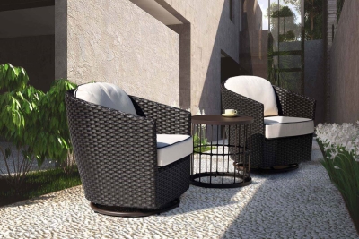 Nuu Garden Wheeler 3-piece Lounge Bistro Set